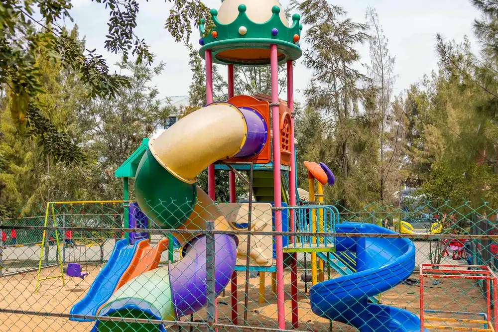 The kindergarten playground