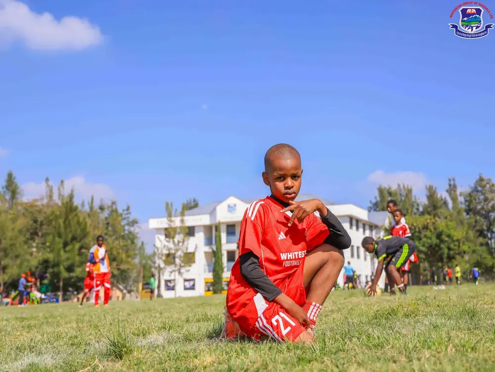 A Whitestar pupil on the school field
